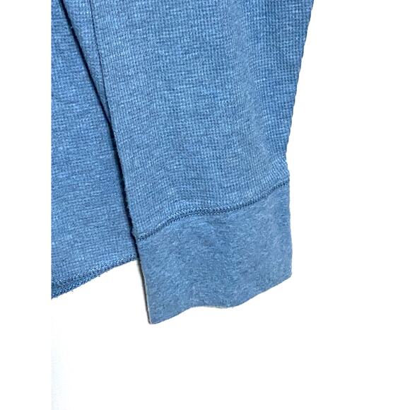 Gap Vintage Fall 2008 Waffle Knit Long Sleeve Light Blue Shirt Mens XL Stretch - Picture 4 of 7